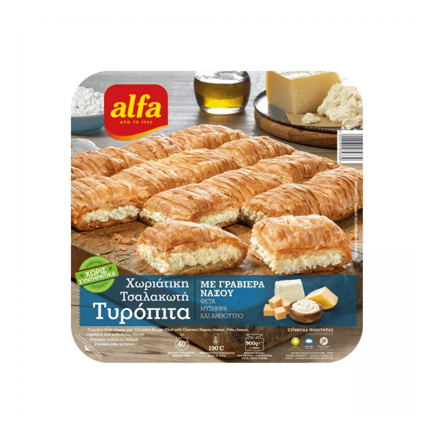 Χωριάτικη τυρόπιτα Alfa 900gr Χωριάτικη τυρόπιτα Alfa 900gr