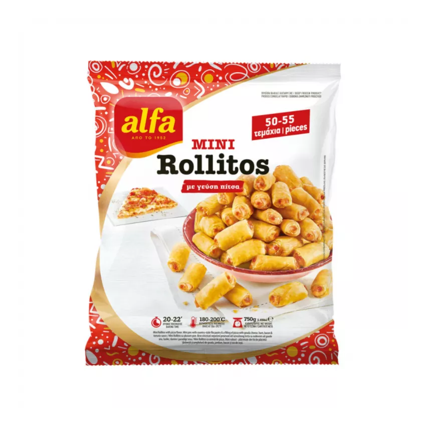 Mini rollitos pizza Alfa 10x750gr Mini rollitos pizza Alfa 10x750gr
