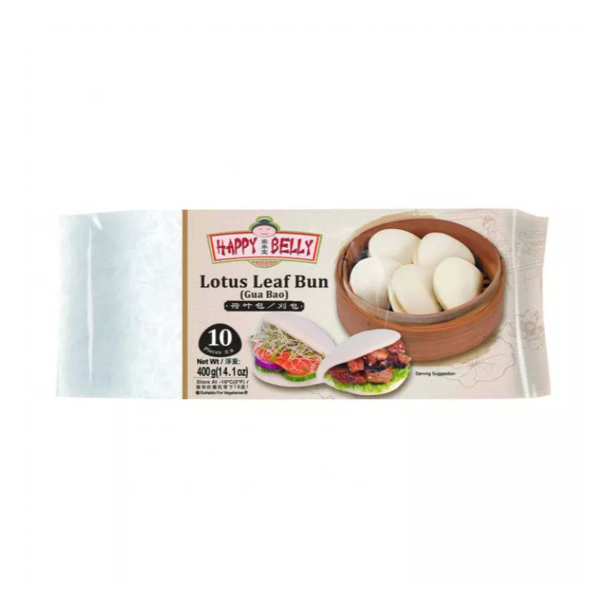 Gua bao ατμού λευκά Happy Belly 40gr 400gr Gua bao ατμού λευκά Happy Belly 40gr 400gr