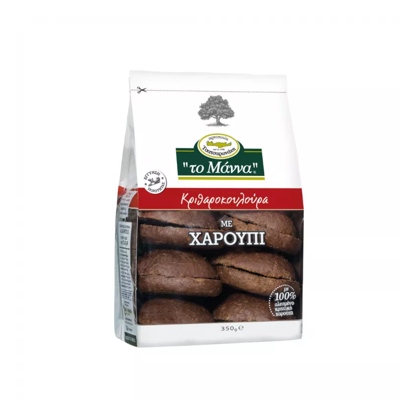 Κριθαροκούλουρα με χαρούπι "Το Μάννα" 3.5kg Κριθαροκούλουρα με χαρούπι "Το Μάννα" 3.5kg