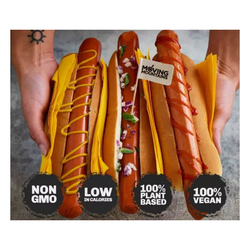 Vegan hotdog Moving Mountains (24Χ90gr) 2.16kg Vegan hotdog Moving Mountains (24Χ90gr) 2.16kg