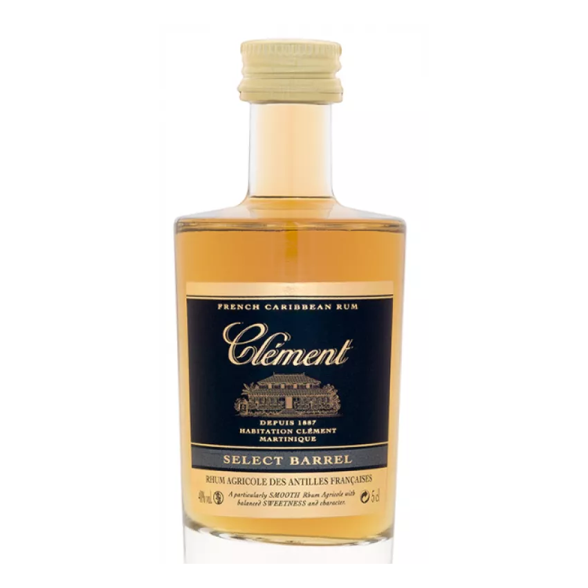 Clement Select Barrel rum miniature 5cl 40% Clement Select Barrel rum miniature 5cl 40%