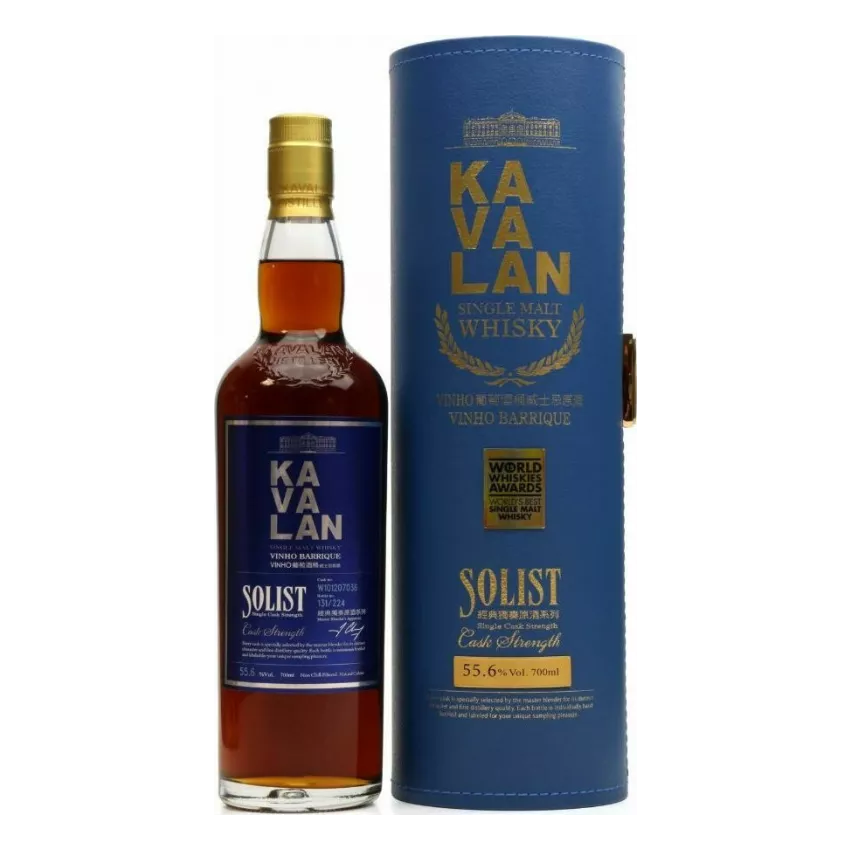 Kavalan single malt Solist vinho barrique 70cl 55.6% Kavalan single malt Solist vinho barrique 70cl 55.6%