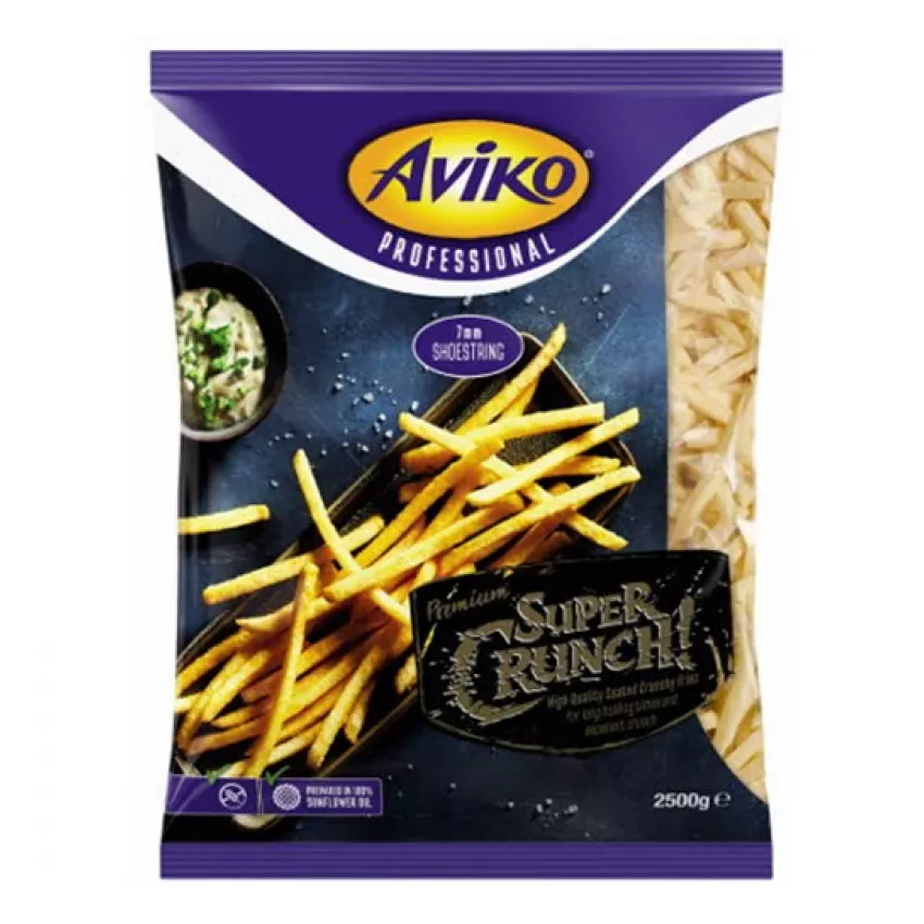 Aviko προτηγανισμένες πατάτες super crunch 7x7 2.5kg Aviko προτηγανισμένες πατάτες super crunch 7x7 2.5kg