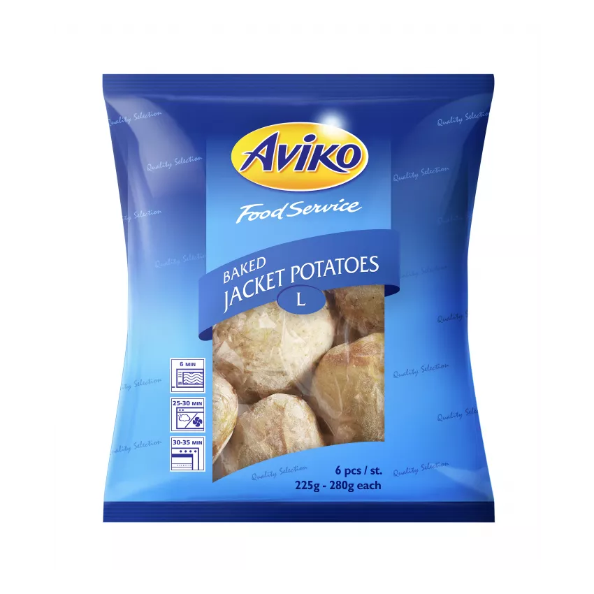 Aviko baked jacket potatoes L 2.5kg Aviko baked jacket potatoes L 2.5kg