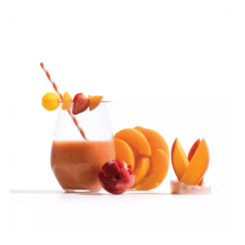 Smoothies-pink paradise(φράουλα, ροδάκινο, mango) IQF 140gr Smoothies-pink paradise(φράουλα, ροδάκινο, mango) IQF 140gr