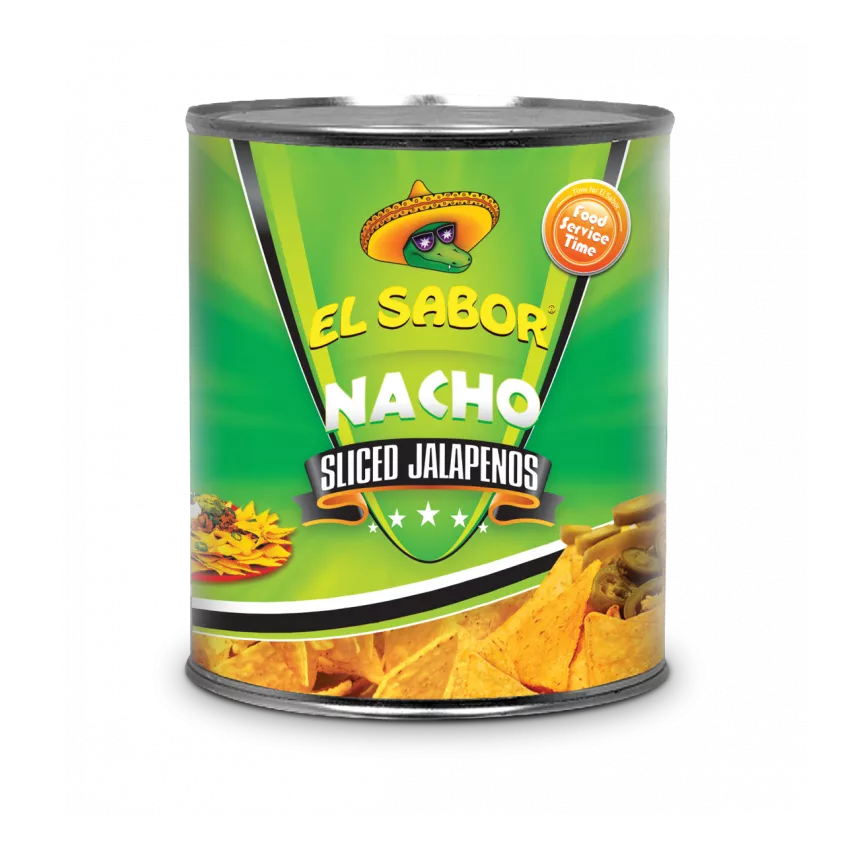 Nacho sliced jalapenos El Sabor 2.9kg Nacho sliced jalapenos El Sabor 2.9kg