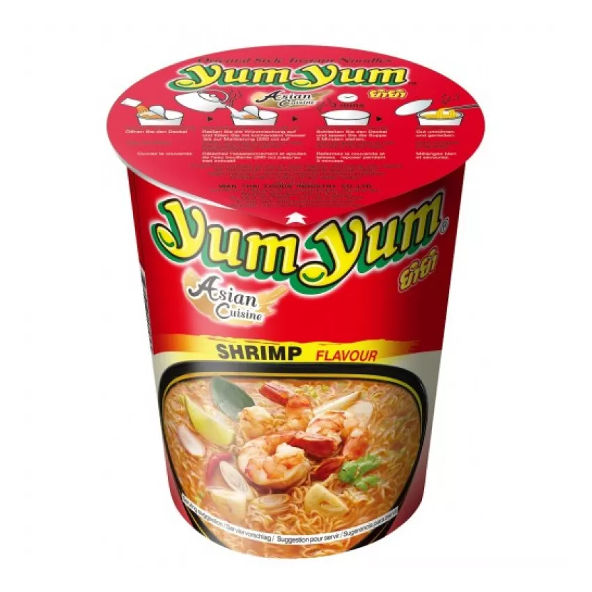 Instant noodles (cup) shrimp Υum 70gr Instant noodles (cup) shrimp Υum 70gr