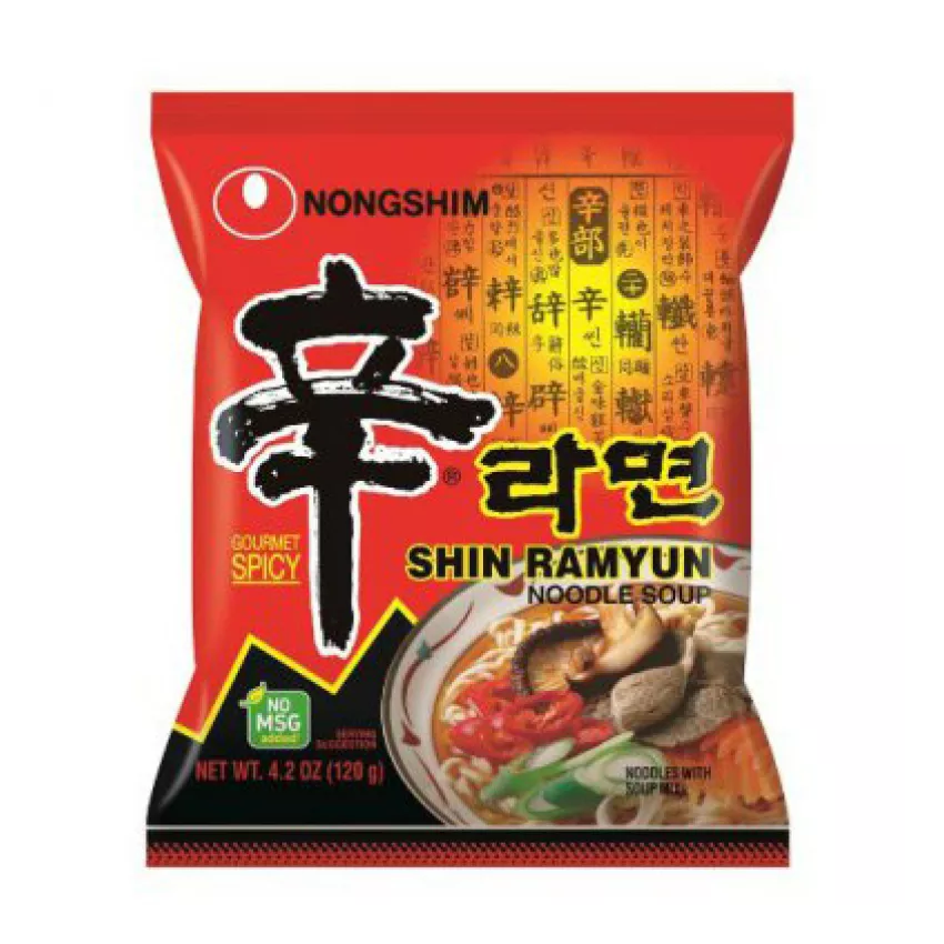 Instant noodle shin ramyun hot & spicy 120gr