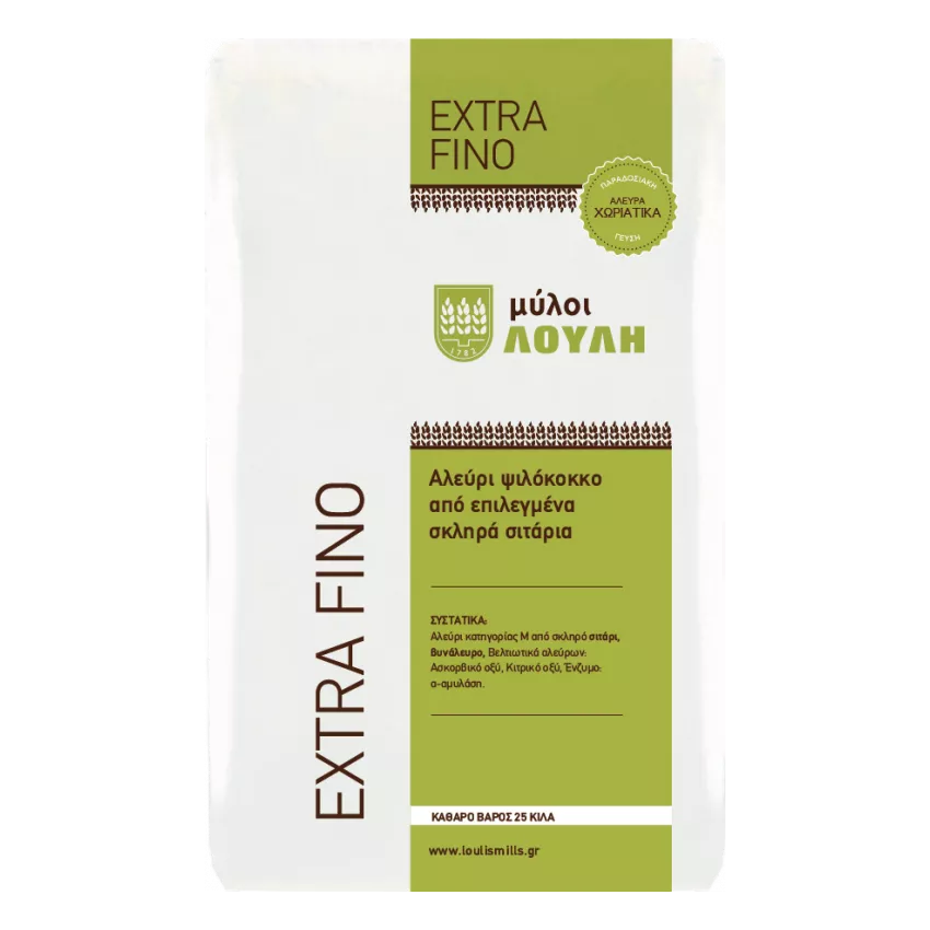 Αλεύρι extra fino Λούλη 25kg Αλεύρι extra fino Λούλη 25kg