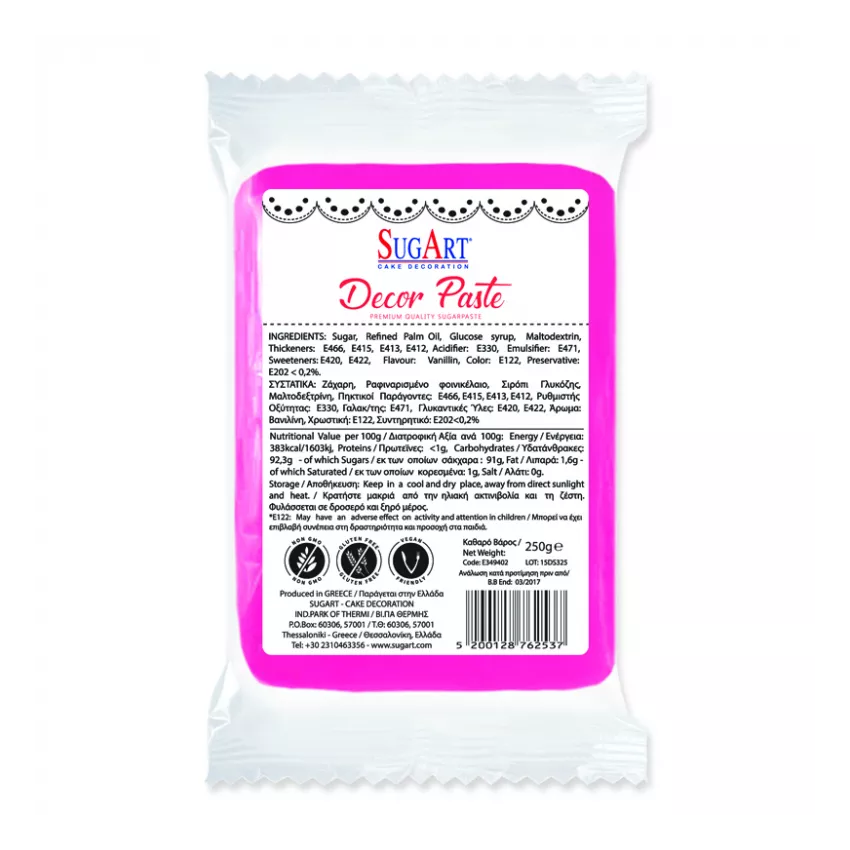 DECOR PASTE ΖΑΧΑΡΟΠΑΣΤΑ ΦΟΥΞΙΑ 12X1kg DECOR PASTE ΖΑΧΑΡΟΠΑΣΤΑ ΦΟΥΞΙΑ 12X1kg