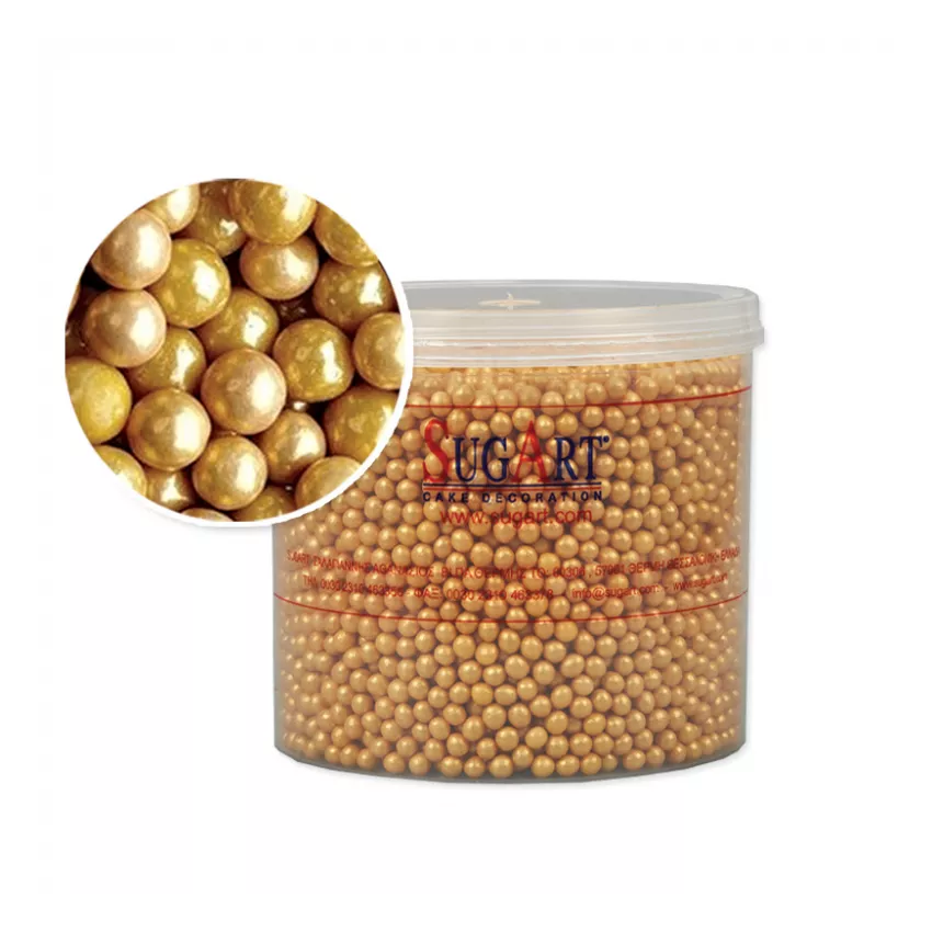 Πέρλα χρυσή 5mm 500gr Πέρλα χρυσή 5mm 500gr