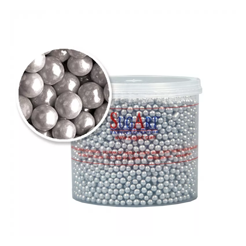 Πέρλα ασημί 5mm 500gr Πέρλα ασημί 5mm 500gr