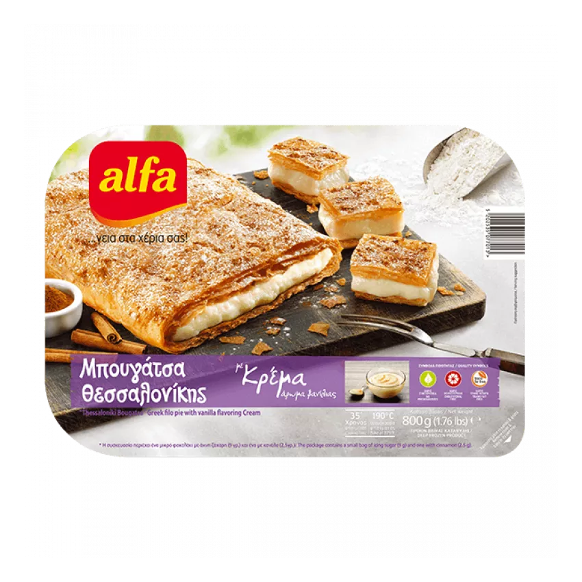 Μπουγάτσα κρέμα Alfa 10Χ850gr Μπουγάτσα κρέμα Alfa 10Χ850gr