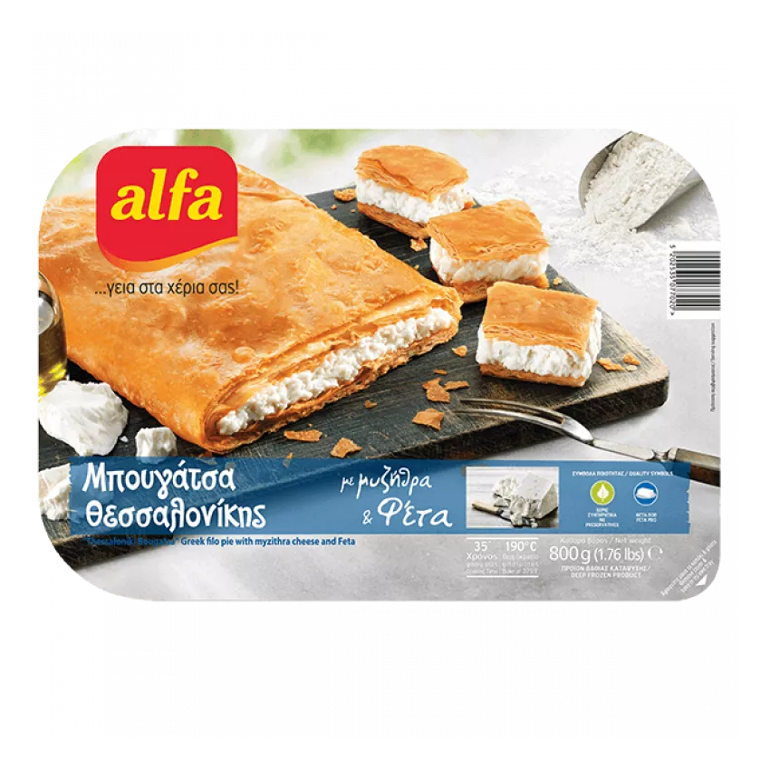 Μπουγάτσα Θεσσαλονίκης με τυρί Alfa 800gr Μπουγάτσα Θεσσαλονίκης με τυρί Alfa 800gr