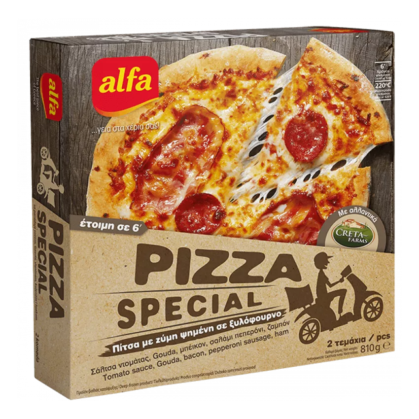 Πίτσα special Alfa 810gr Πίτσα special Alfa 810gr