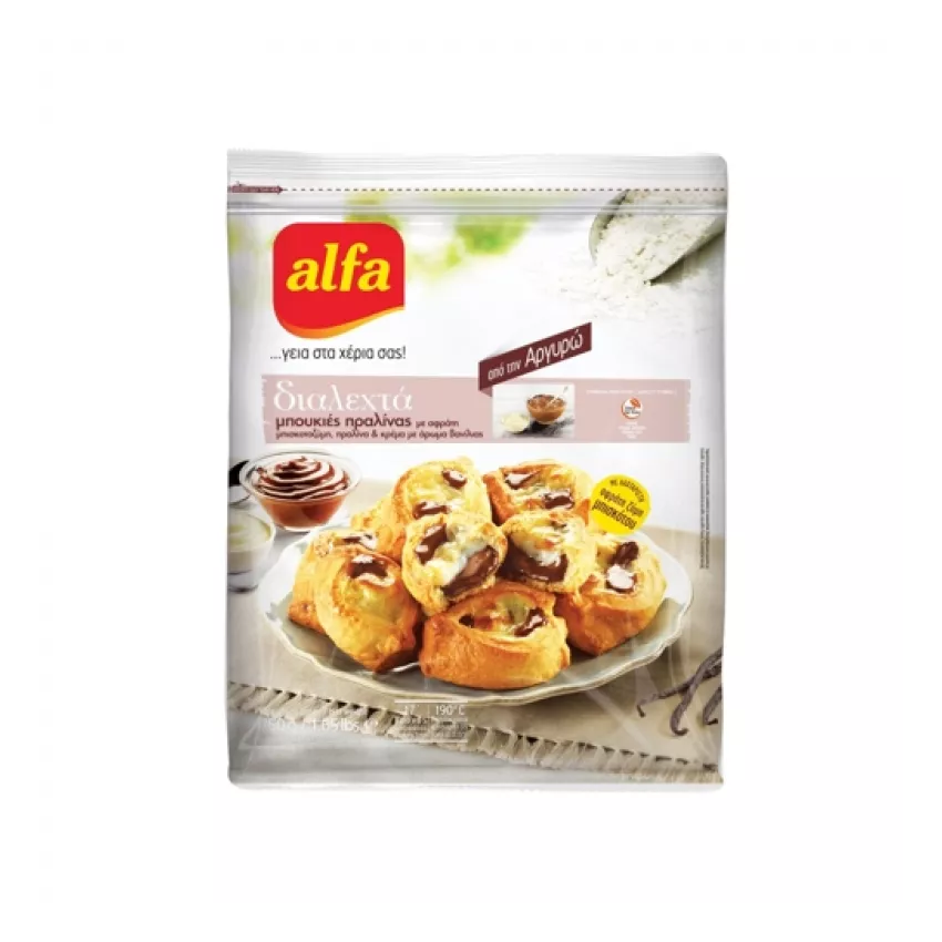 Διαλεχτά μπουκιές πραλίνας Alfa 750gr Διαλεχτά μπουκιές πραλίνας Alfa 750gr
