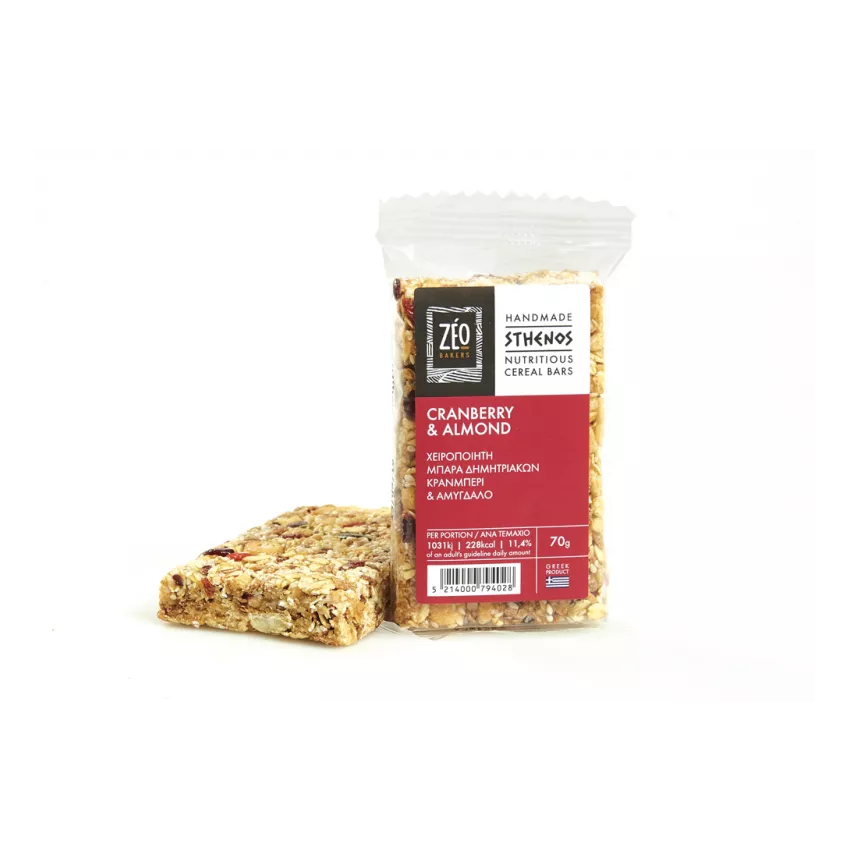Display bars cranberry - αμύγδαλο (12τεμ χ 70gr)